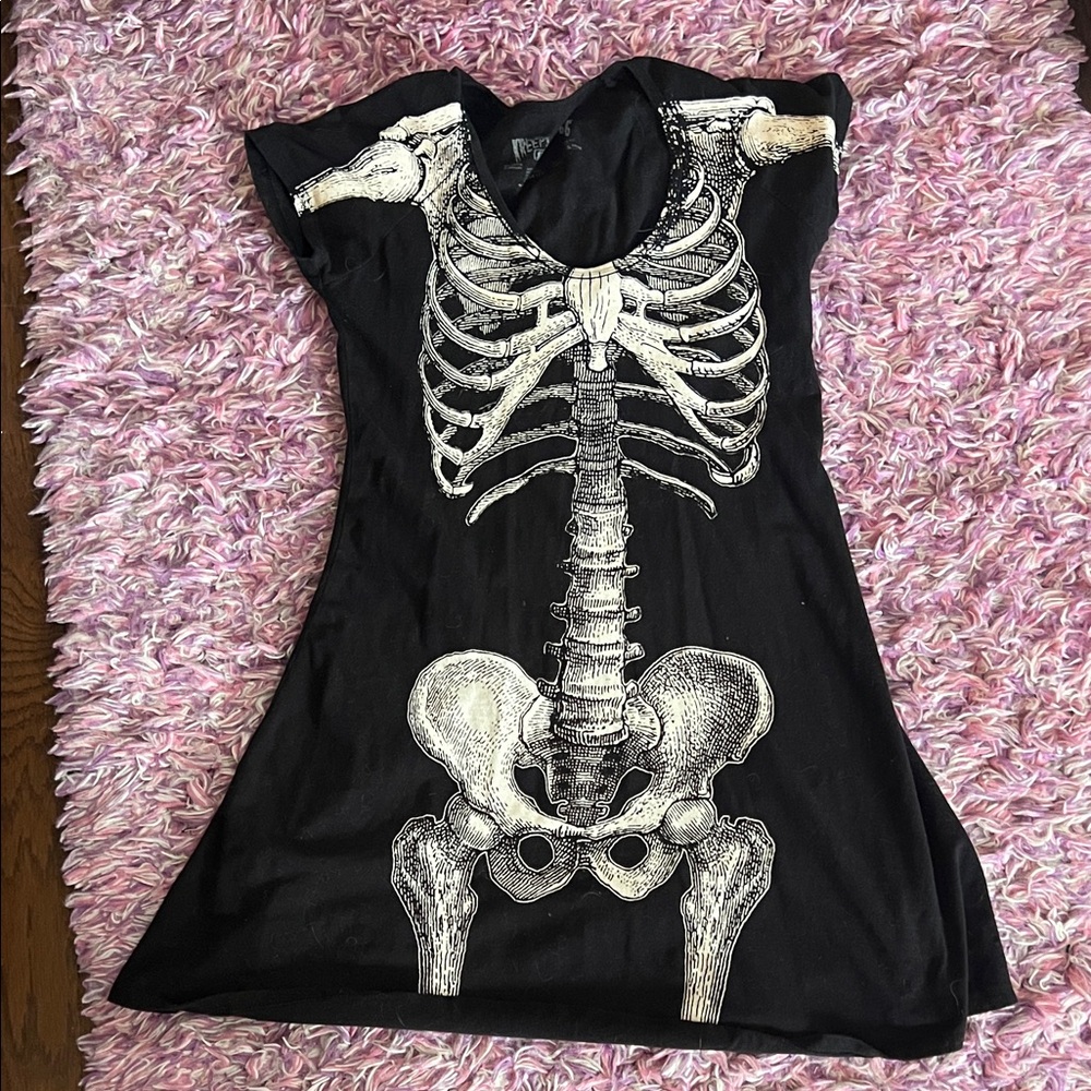Kreepsville 666 size XL  Skeleton Print Dress